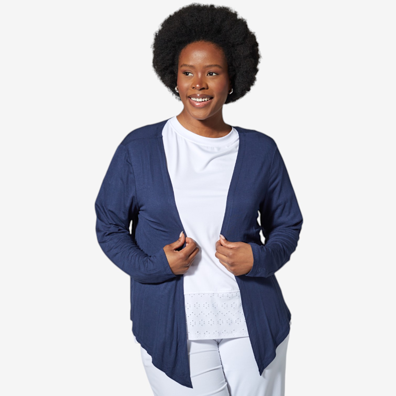 Dolce.ドルチェ wavy cardigan/ivory Fサイズ wavy cardigan/ivory | maison de Dolce.