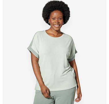 Cuddl Duds Modern Jersey Colourblock Knit Tee