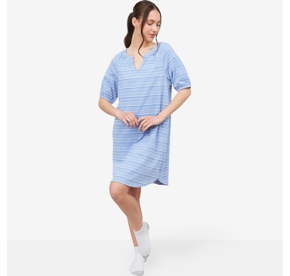 Image 476000_MIB.jpg, Product 476-000 / Price $24.88, Cuddl Duds Jacquard Knit Lounge Dress from Cuddl Duds on TSC.ca's Fashion department