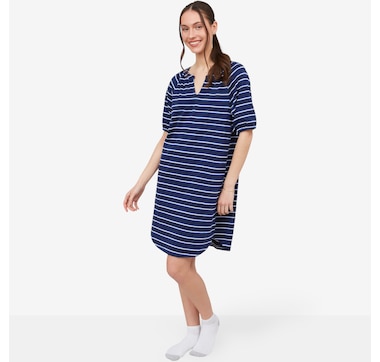 Cuddl Duds Jacquard Knit Lounge Dress