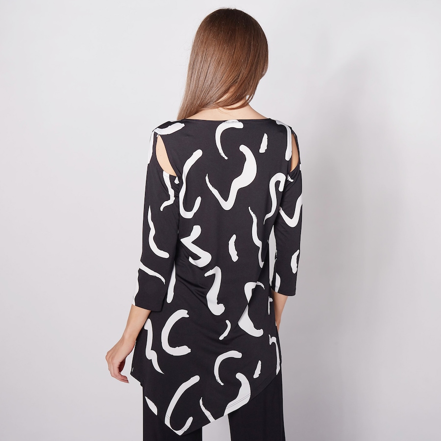 Image 476017_ALTMORE3.jpg, Product 476-017 / Price $24.33, Marallis Cut-Out Sleeve Detail Long Top from Marallis on TSC.ca's Fashion department