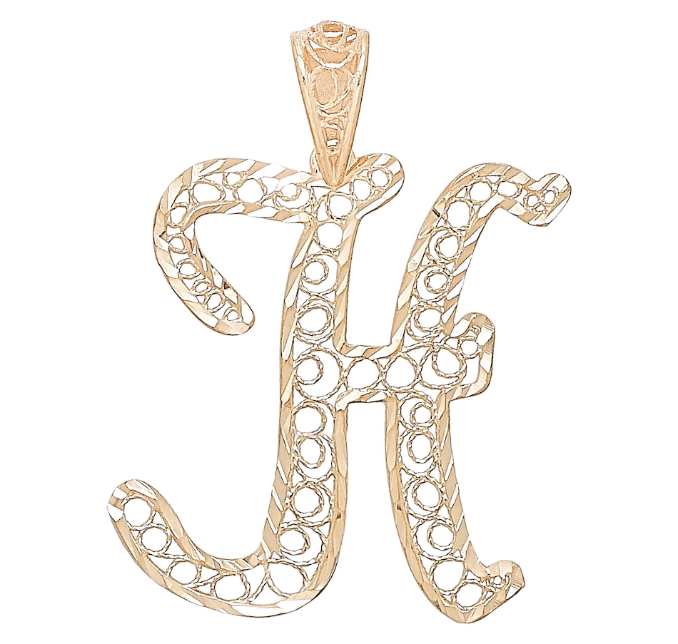 Image 476819_H.jpg, Product 476-819 / Price $129.33, Stefano Oro 14K Yellow Gold Filigree Initials Pendant from Stefano Oro on TSC.ca's Jewellery department