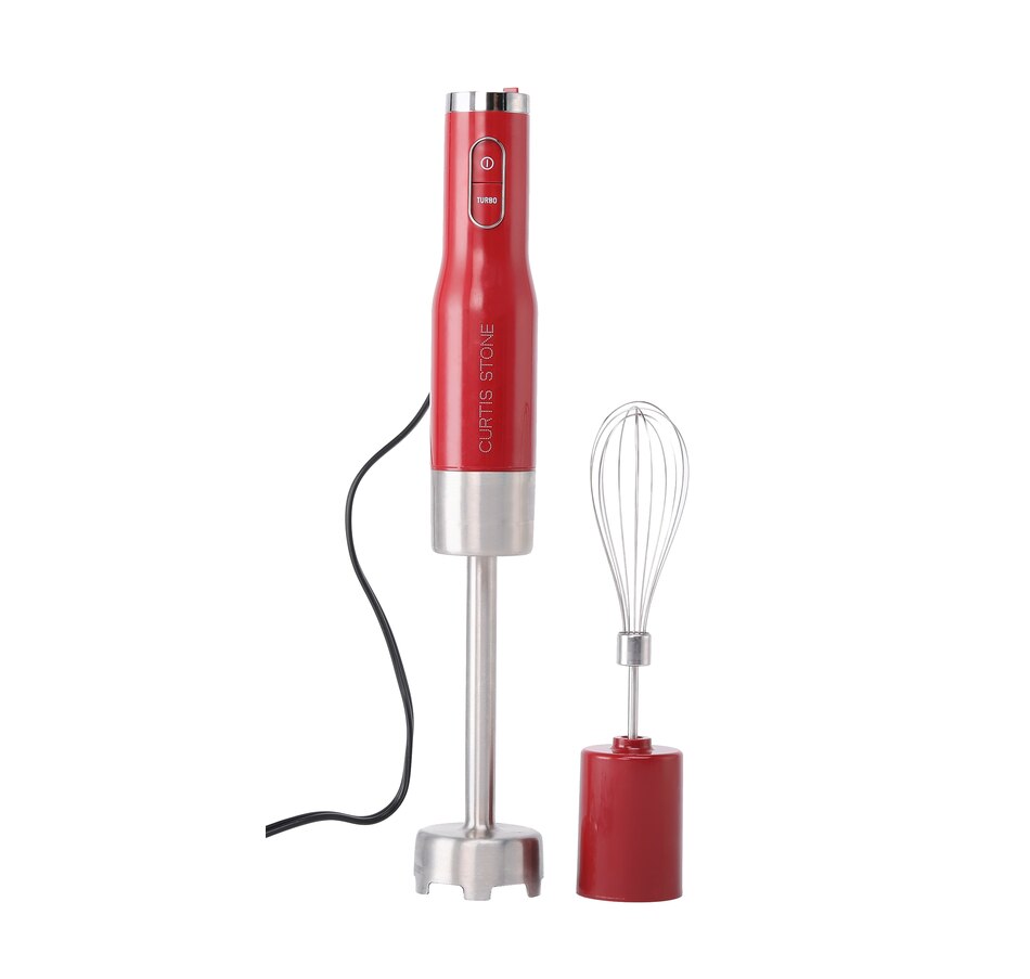 Curtis Stone Blitz Stick Immersion Hand Blender Model 644-490 Refurbished - Red