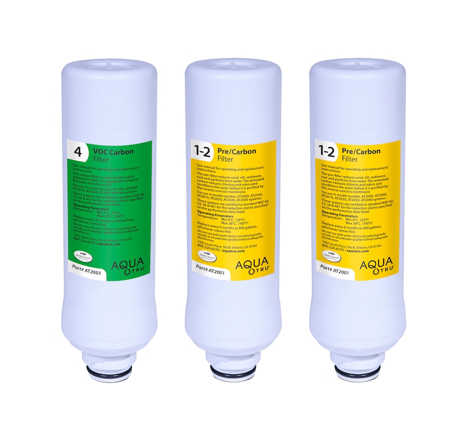 Image 477653.jpg, Product 477-653 / Price $59.99, AquaTru 1-Year Bundle with 2 Pre-Carbon Filters and 1 VOC Filter from Aquatru on TSC.ca's Kitchen department