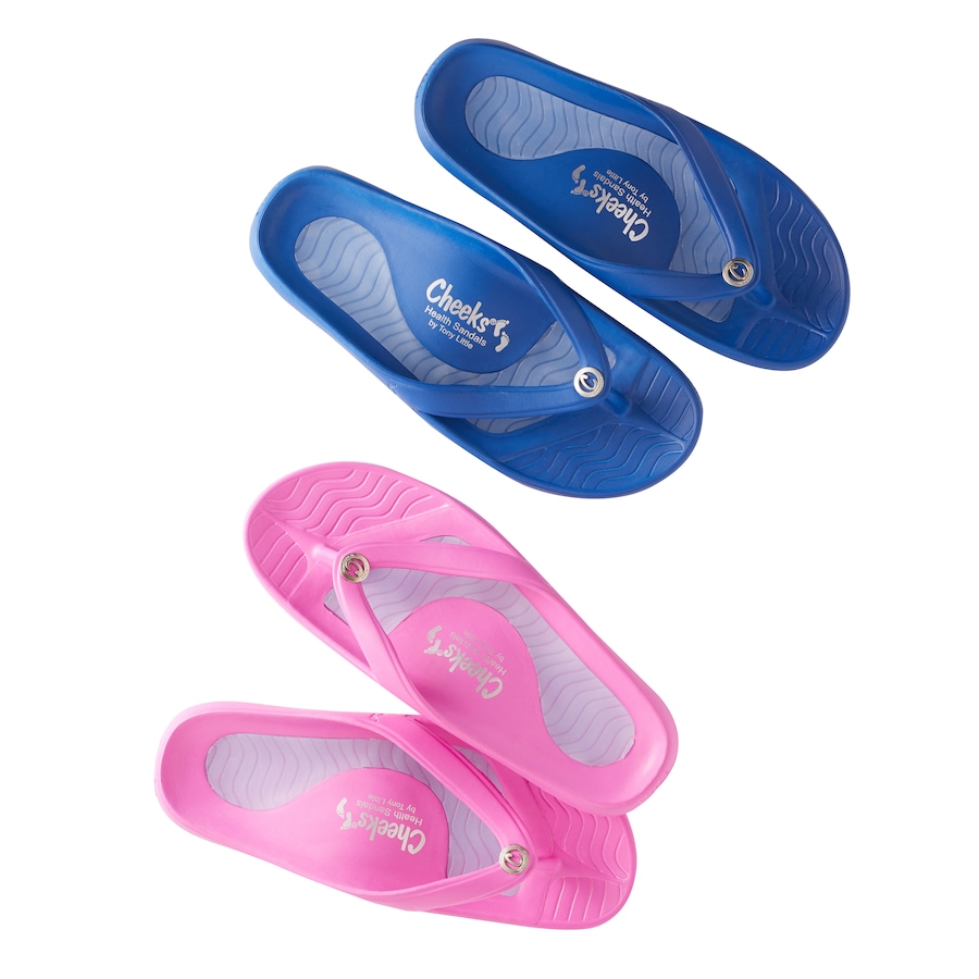 Image 477692_PKNY.jpg, Product 477-692 / Price $19.33, Tony Little Cheeks 2-Pack Health Sandals with Gel Footbeds from Tony Little on TSC.ca's Shoes department