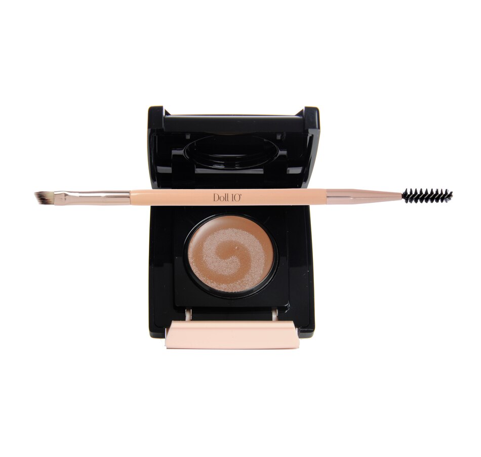 Image 478429_BRE.jpg, Product 478-429 / Price $27.88, Doll 10 Brow Lights Pomade with Double Ended Brow Brush from Doll 10 on TSC.ca's Makeup Brushes & Applicators department