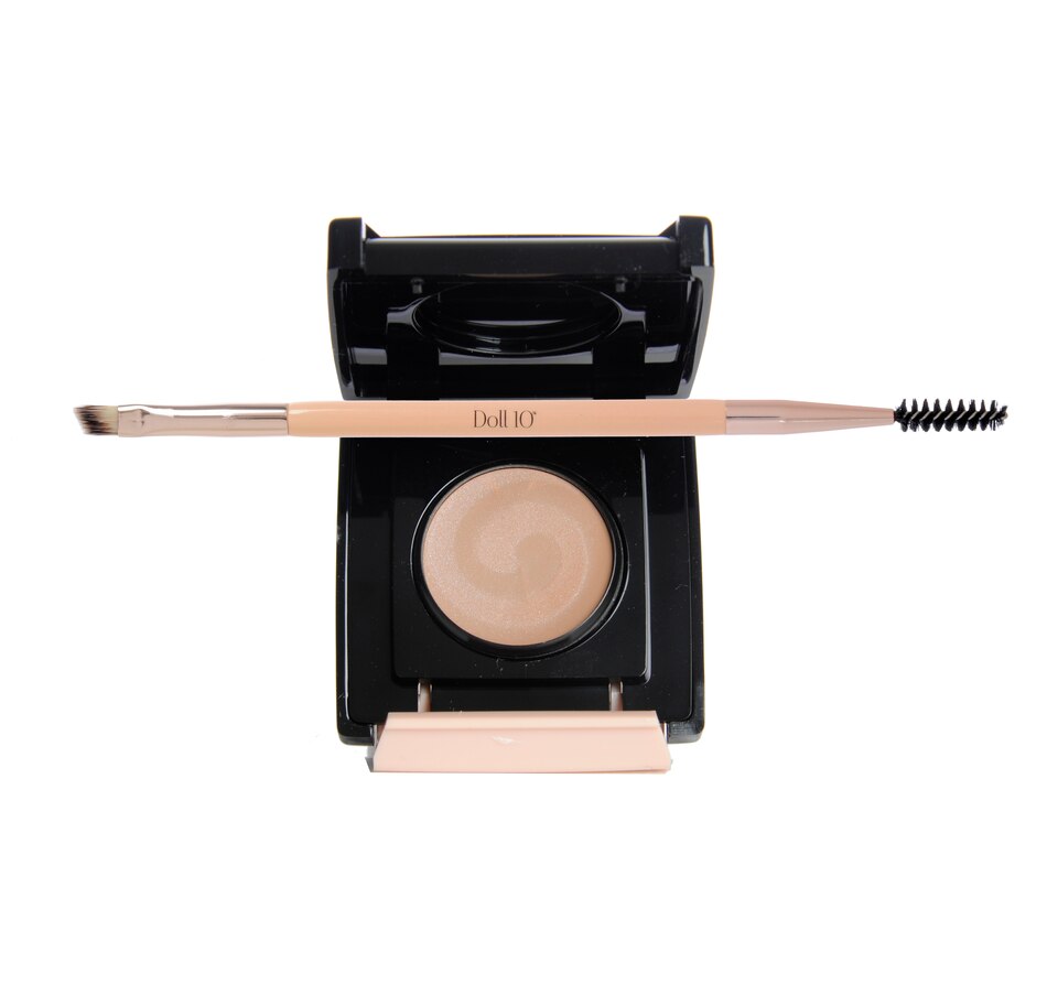 Image 478429_GGY.jpg, Product 478-429 / Price $27.88, Doll 10 Brow Lights Pomade with Double Ended Brow Brush from Doll 10 on TSC.ca's Makeup Brushes & Applicators department