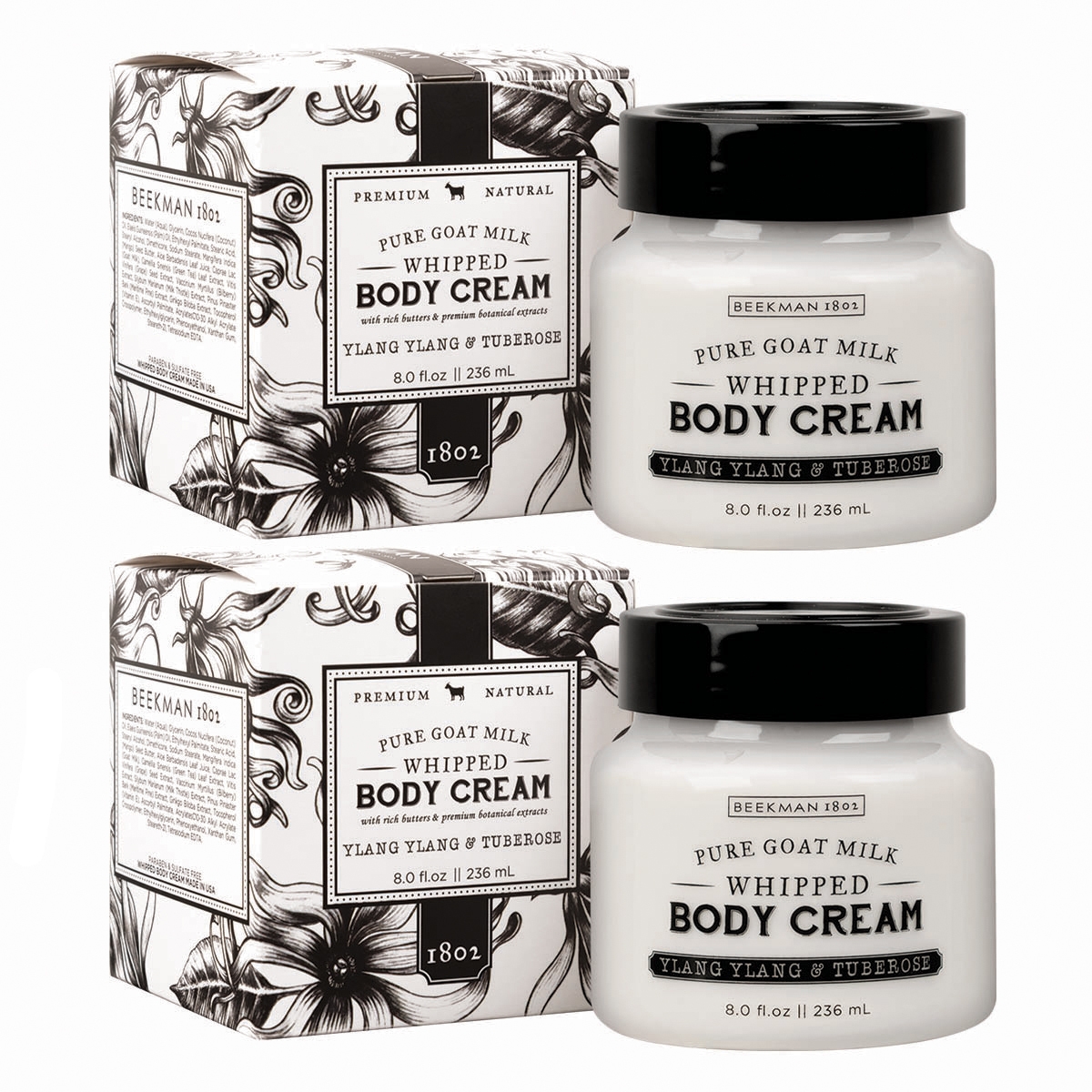 Beekman 1802 Goat Milk Whipped Body Cream Duo - TSC.ca
