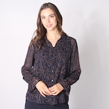 Mr. Max Minimalist Printed Chiffon Blouse