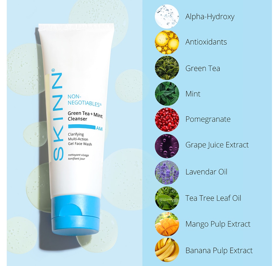 Image 482248_ALTMORE2.jpg, Product 482-248 / Price $25.50, SKINN Non-Negotiables Green Tea + Mint Cleanser AM from SKINN on TSC.ca's Beauty department
