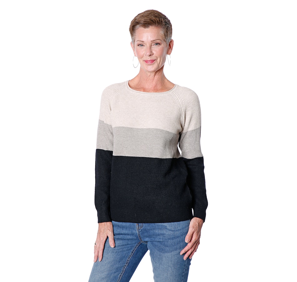 Image 482903_PEB.jpg, Product 482-903 / Price $39.33, Parkhurst Vivian Colour Block Sweater from Parkhurst on TSC.ca's Fashion department