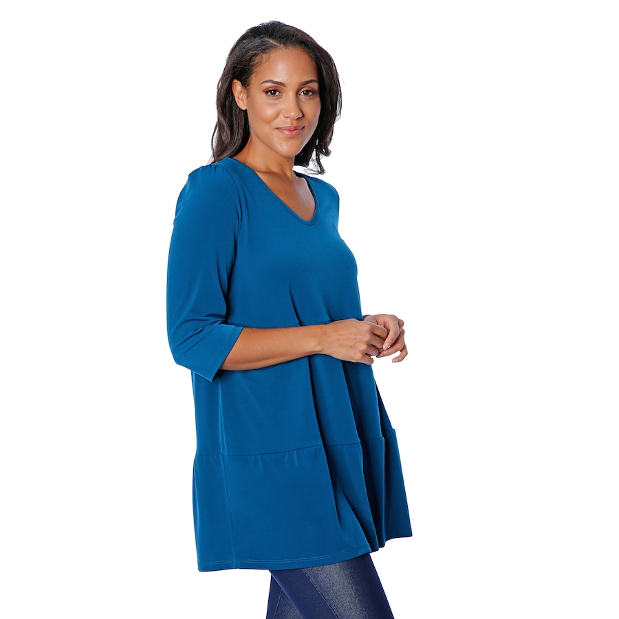 Image 482998_PEA.jpg, Product 482-998 / Price $19.33, Kim & Co. Brazil Knit Tiered Tunic from Kim & Co. on TSC.ca's Fashion department