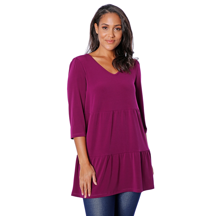 Image 482998_WNBY.jpg, Product 482-998 / Price $19.33, Kim & Co. Brazil Knit Tiered Tunic from Kim & Co. on TSC.ca's Fashion department