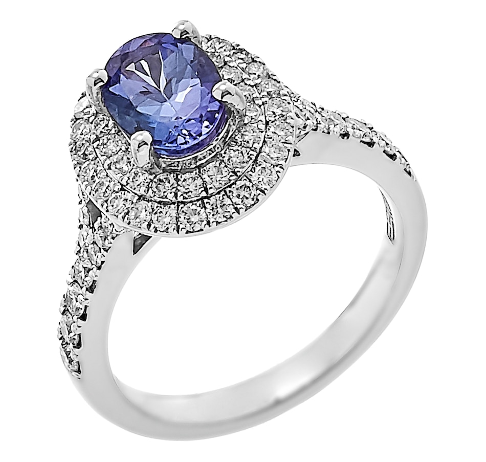 Jewellery - Rings - EFFY Jewellery 14K White Gold Diamond and Tanzanite ...