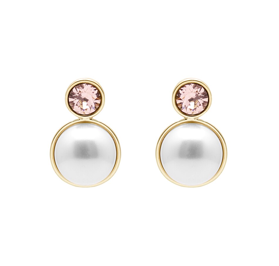 Image 483137_RGP.jpg, Product 483-137 / Price $19.33, Aura Jewellery Vivian Stud Earrings with Crystal and Crystal Pearls from Aura Jewellery on TSC.ca's Jewellery department