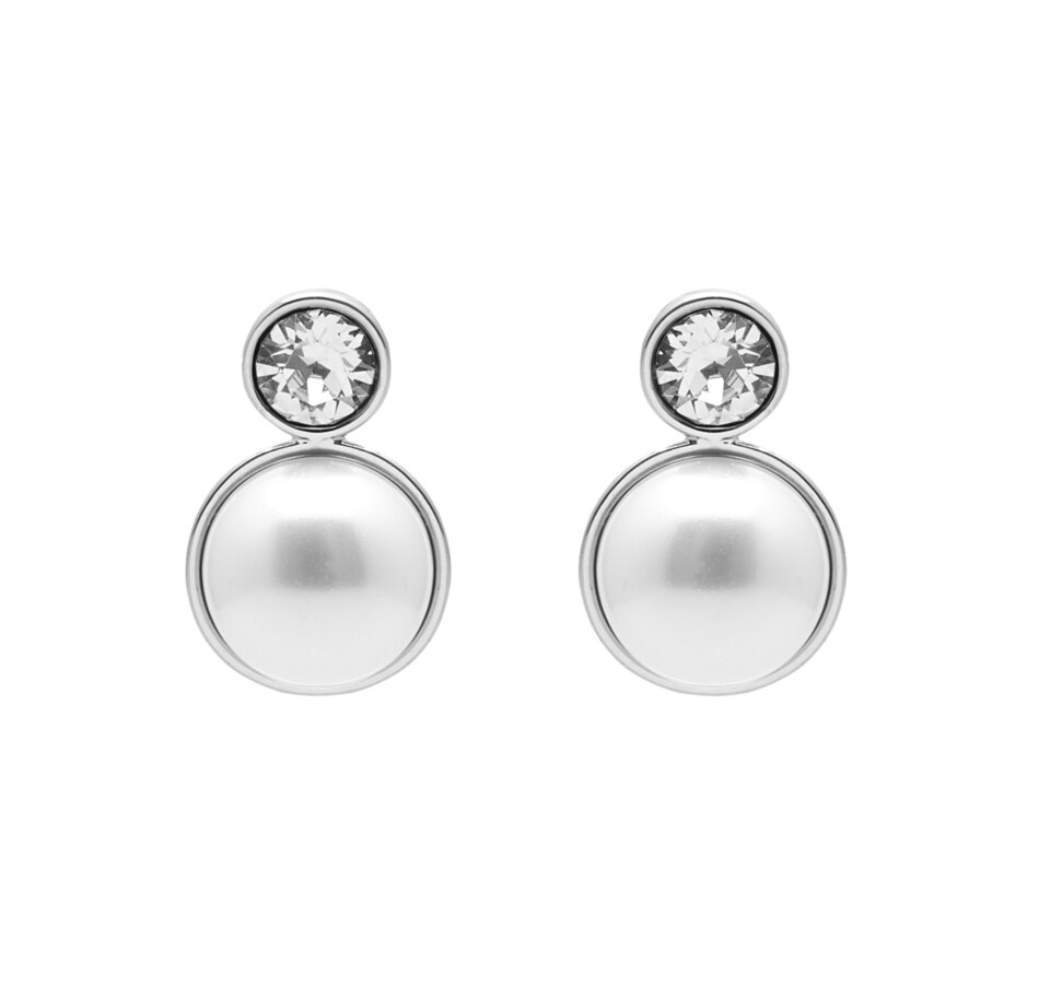 Image 483137_RHOP.jpg, Product 483-137 / Price $19.33, Aura Jewellery Vivian Stud Earrings with Crystal and Crystal Pearls from Aura Jewellery on TSC.ca's Jewellery department
