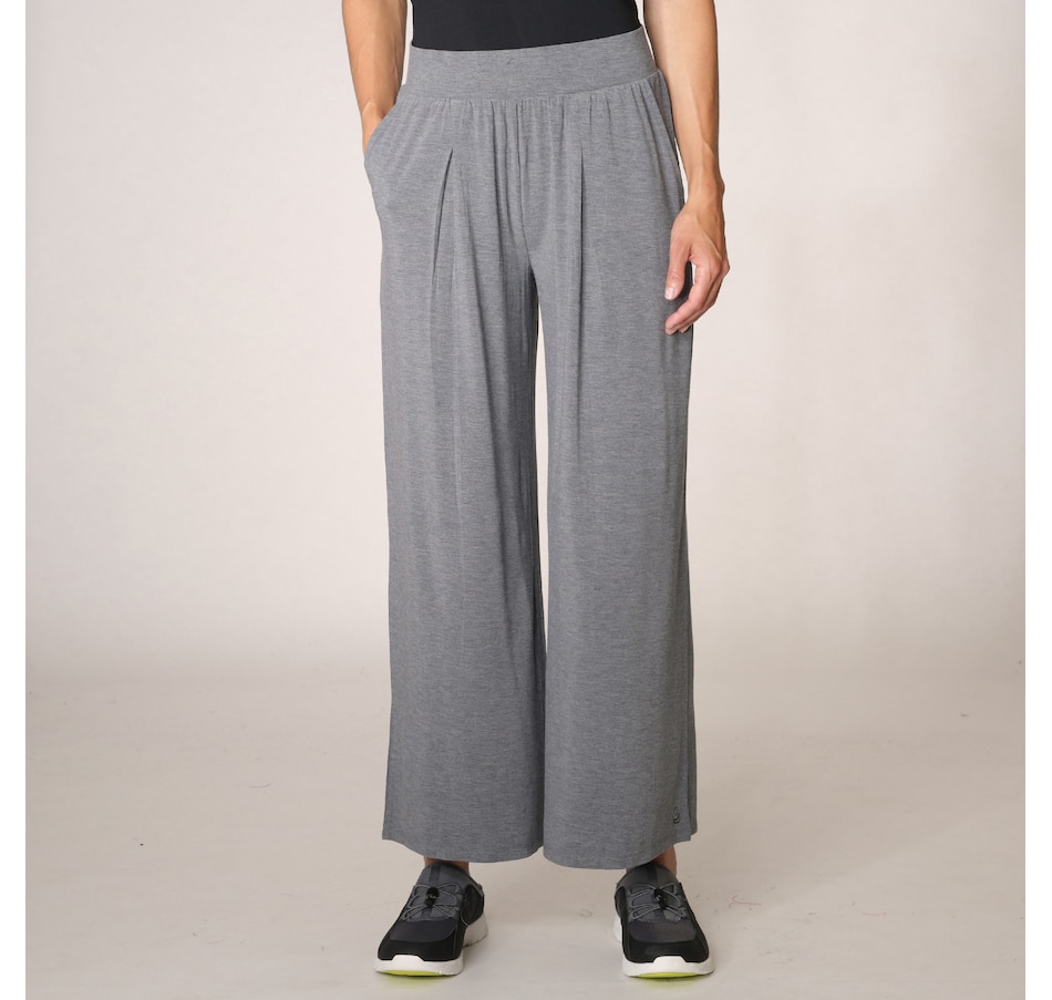 Cuddl Duds Softwear with Stretch Petite Wide Leg Pant with Si