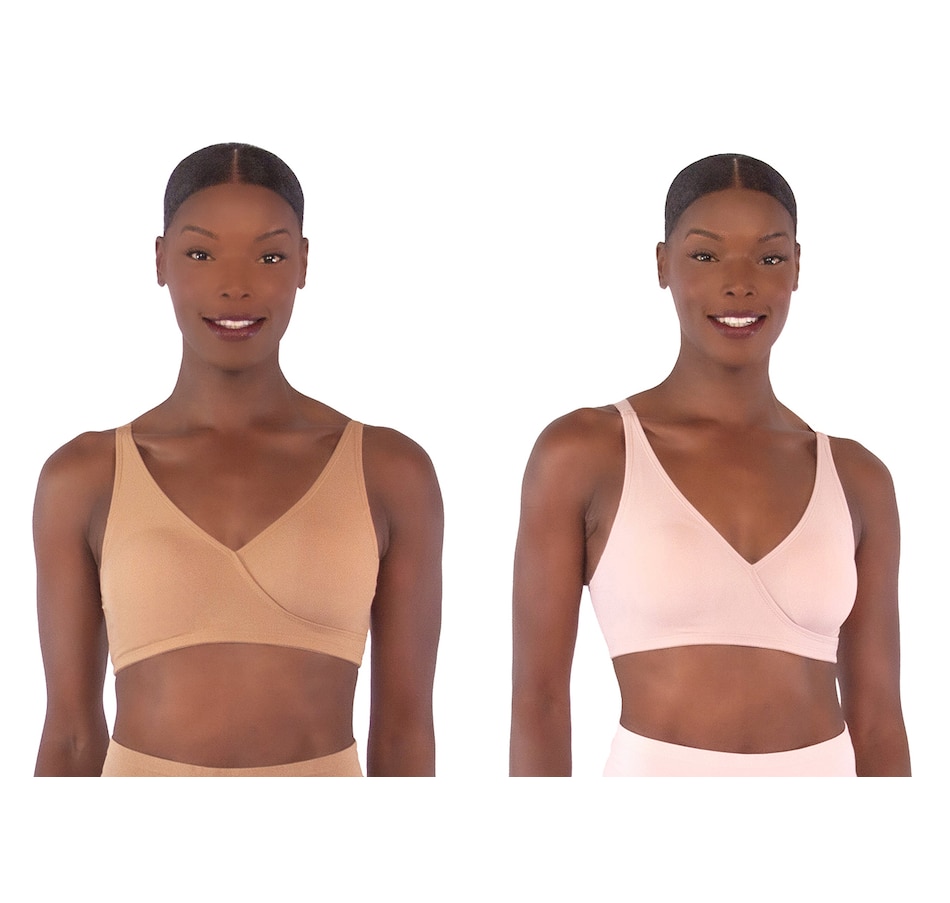 Rhonda Shear Women's Modal Seamless Bra with Removable Pads, Nude, Medium  at  Women's Clothing store