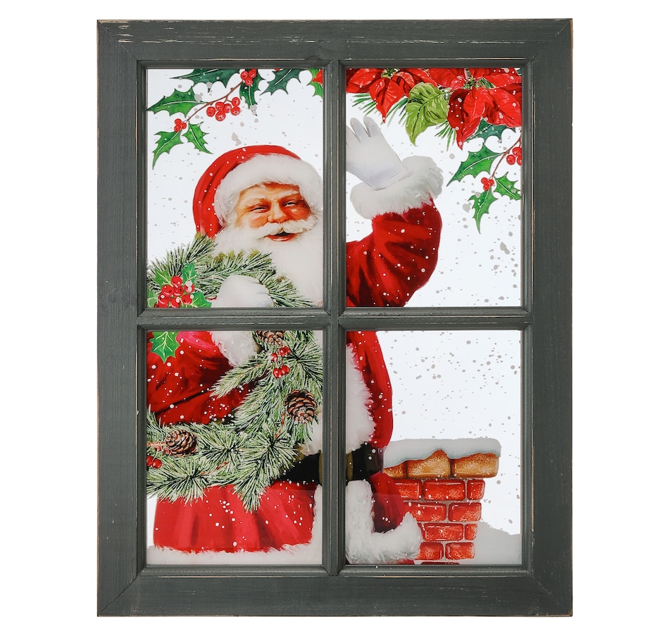 Image 483572.jpg, Product 483-572 / Price $25.49, Holiday Memories Santa Window Frame Print from Holiday Memories on TSC.ca's Home & Garden department