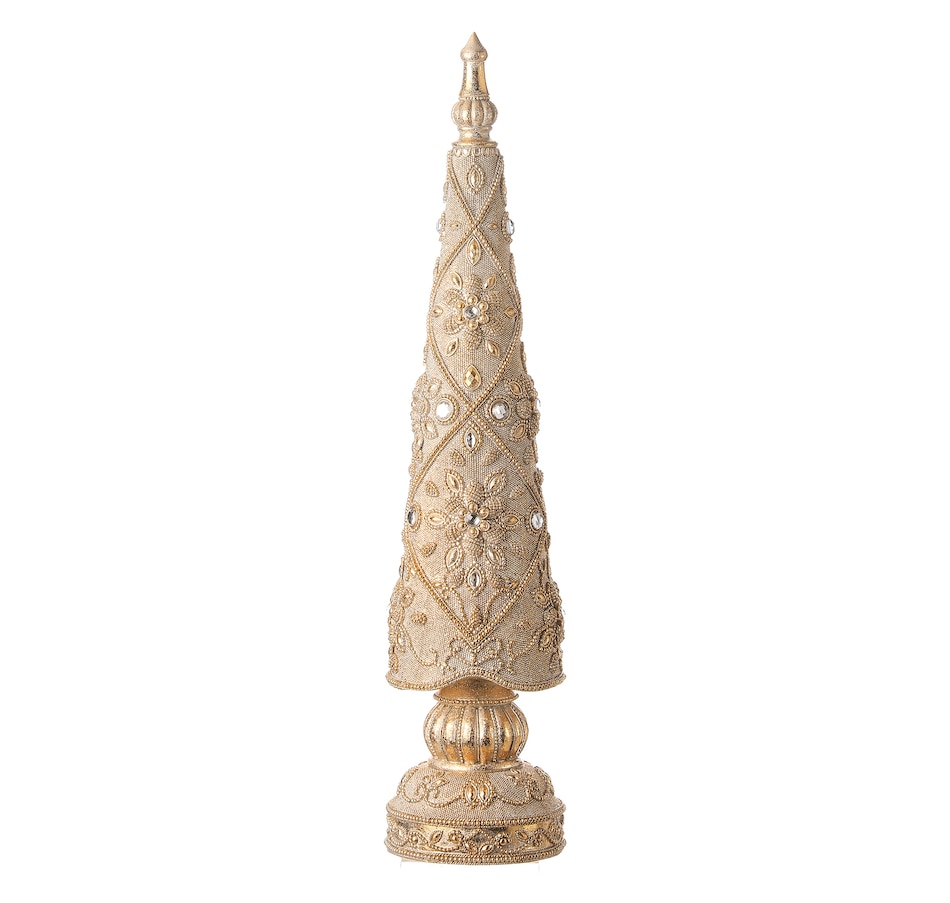 Image 483608.jpg, Product 483-608 / Price $49.99, Holiday Memories 18" Resin Jewelled Old-World Christmas Tree from Holiday Memories on TSC.ca's Home & Garden department