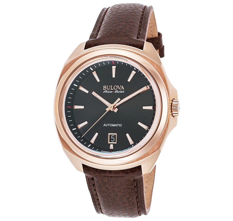 Jewellery Watches Men's Bulova AccuSwiss Telc Automatic Brown