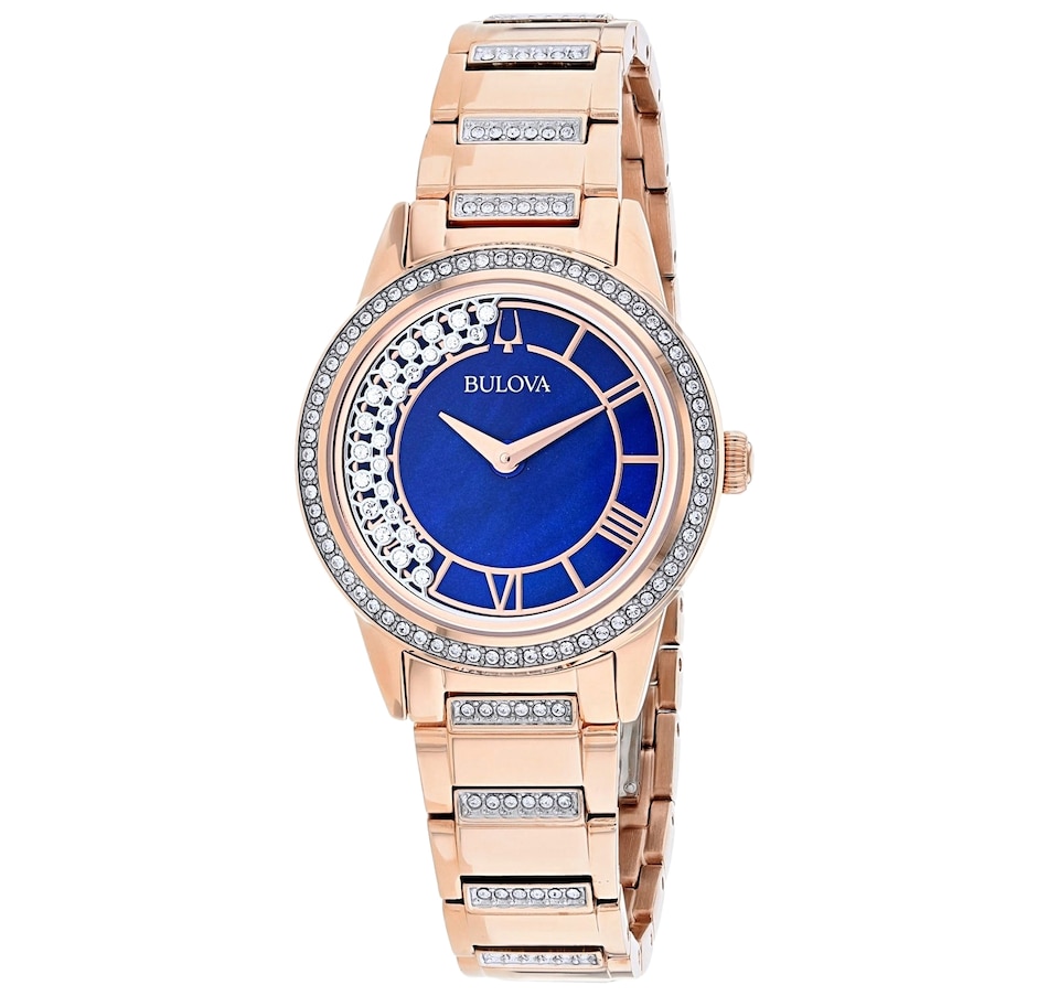 Jewellery - Watches - Women's - Bulova Crystal TrunStyle Blue Mother of ...