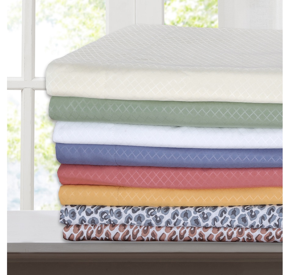 Image 483736_ALTMORE1.jpg, Product 483-736 / Price $24.33, St. Clair 6-Piece Diamond Embossed Sheet Set from St. Clair Bedding on TSC.ca's Home & Garden department