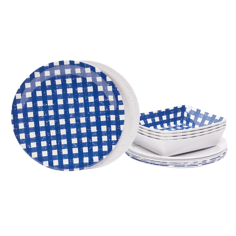 Image 483786_GIHA.jpg, Product 483-786 / Price $10.33, TarHong 12-Piece Melamine Dinnerware Set from TarHong on TSC.ca's Kitchen department