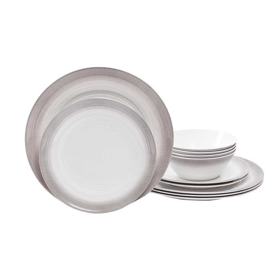 Image 483786_GROM.jpg, Product 483-786 / Price $10.33, TarHong 12-Piece Melamine Dinnerware Set from TarHong on TSC.ca's Kitchen department