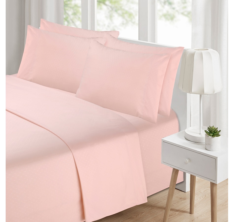 Image 483922_BUH.jpg , Product 483-922 / Price $32.99 , St. Clair Swiss Dot 6-Piece Sheet Set from St. Clair Bedding on TSC.ca's Home & Garden department