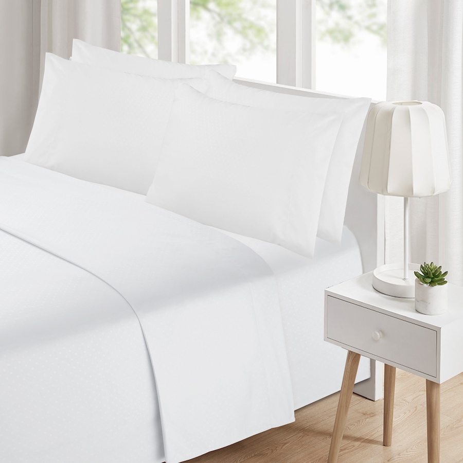 Image 483922_WHT.jpg, Product 483-922 / Price $24.33, St. Clair Swiss Dot 6-Piece Sheet Set from St. Clair Bedding on TSC.ca's Home & Garden department