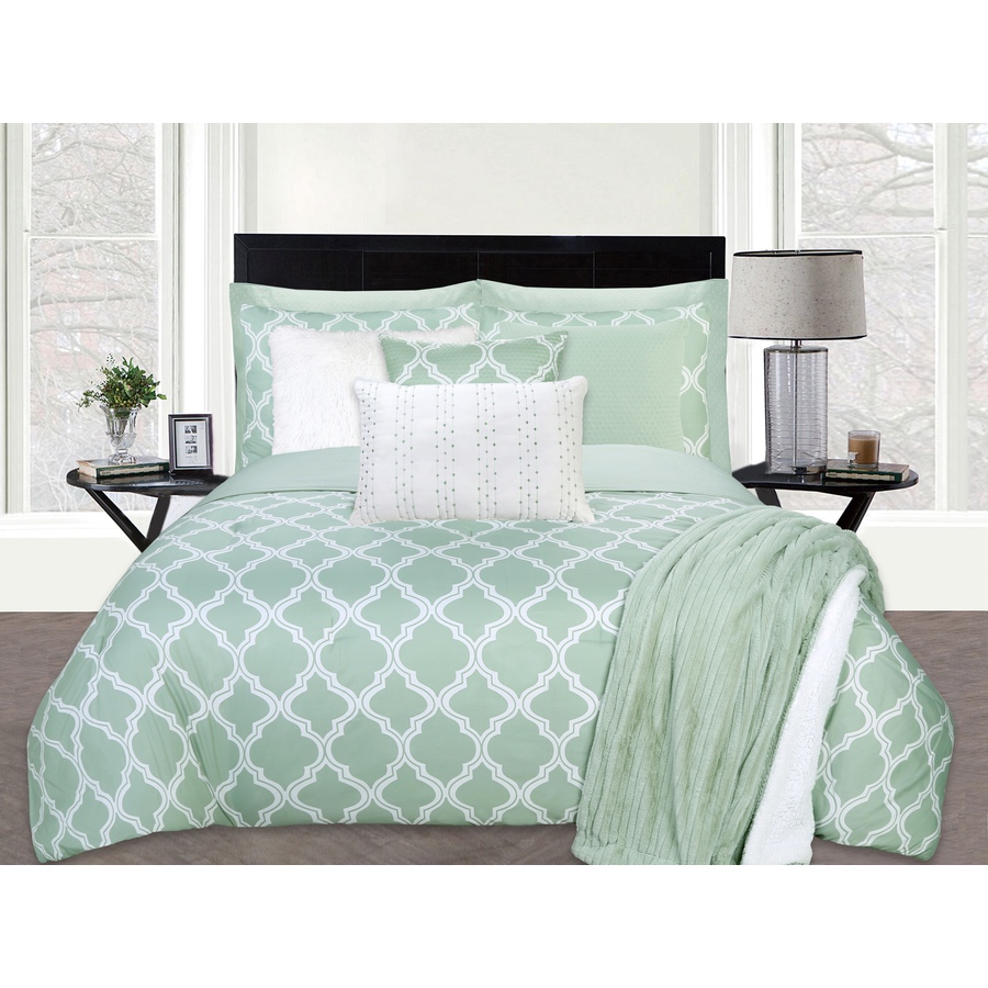 Image 483923_ALTMORE4.jpg, Product 483-923 / Price $29.33, St. Clair 3-Piece Quatrefoil Print Reversible Comforter Set from St. Clair Bedding on TSC.ca's Home & Garden department