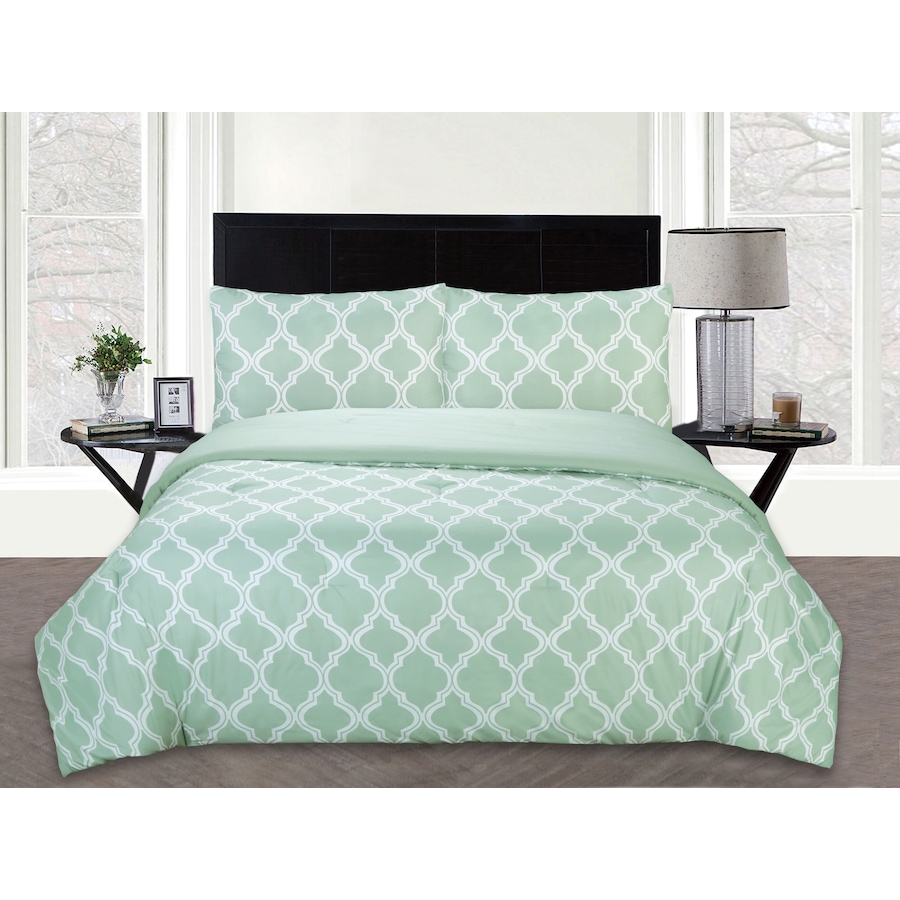 Image 483923_SAG.jpg, Product 483-923 / Price $29.33, St. Clair 3-Piece Quatrefoil Print Reversible Comforter Set from St. Clair Bedding on TSC.ca's Home & Garden department