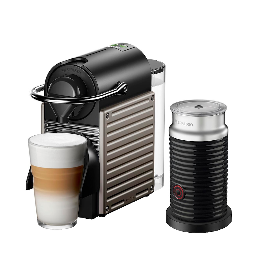 Image 483968.jpg, Product 483-968 / Price $299.00, Nespresso Pixie Coffee Machine by Breville with Aeroccino from Nespresso on TSC.ca's Kitchen department