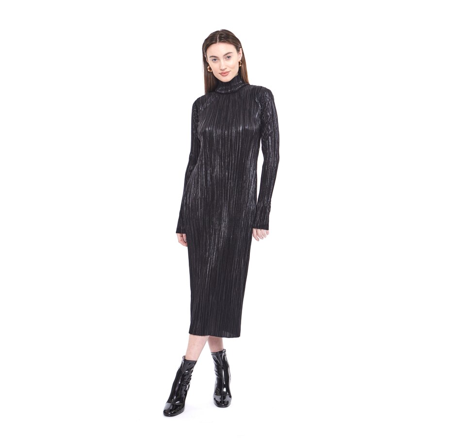 Image 484137_BLK.jpg , Product 484-137 / Price $160.00 , Hilary MacMillan Pleated Dress from Hilary MacMillan on TSC.ca's Fashion department