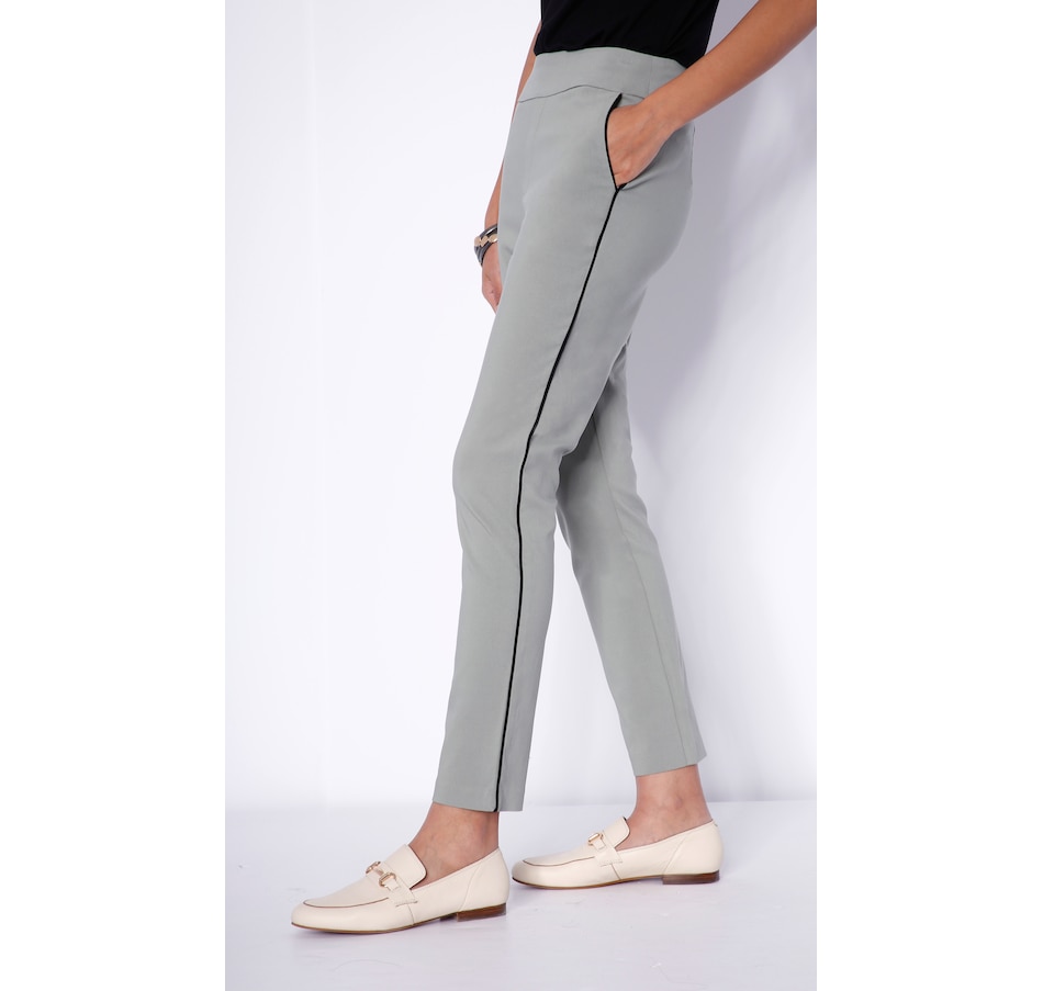 Image 484249_ALTMORE1.jpg, Product 484-249 / Price $34.33, MarlaWynne Piped Seam Straight Leg Flatter Fit Pants with Pockets from Wynnelayers on TSC.ca's Clothing & Shoes department