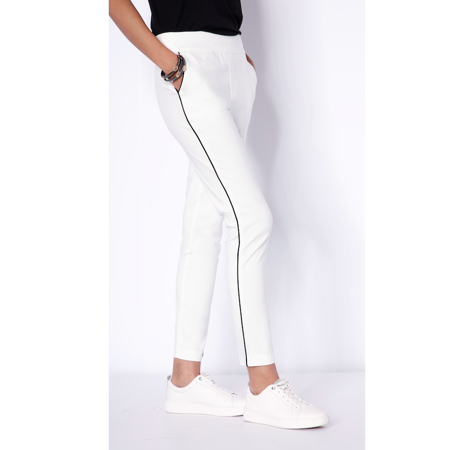 Image 484249_ALTMORE2.jpg, Product 484-249 / Price $34.33, MarlaWynne Piped Seam Straight Leg Flatter Fit Pants with Pockets from Wynnelayers on TSC.ca's Clothing & Shoes department