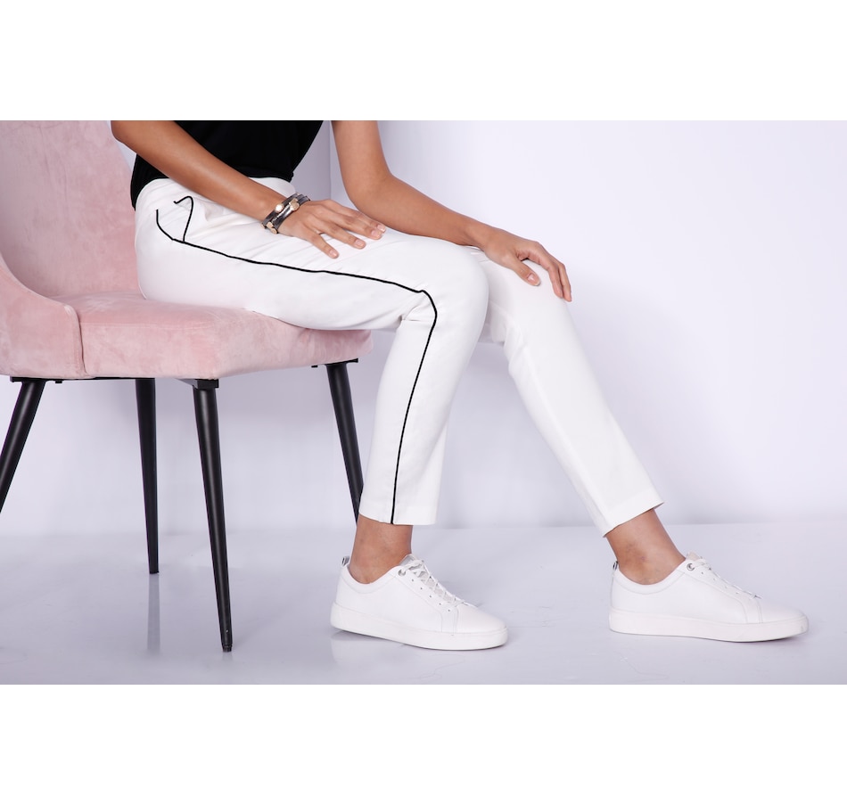 Image 484249_COD.jpg, Product 484-249 / Price $34.33, MarlaWynne Piped Seam Straight Leg Flatter Fit Pants with Pockets from Wynnelayers on TSC.ca's Clothing & Shoes department