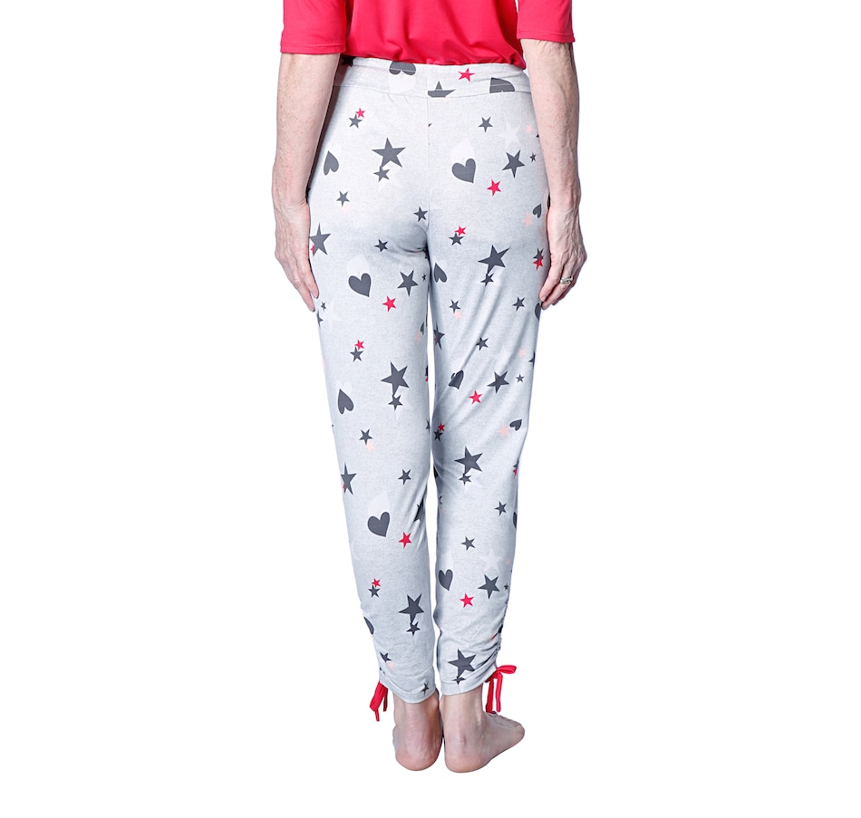 Cuddl Smart Elbow Sleeve Top with Cropped Pant Pajama Set - Cuddl Duds