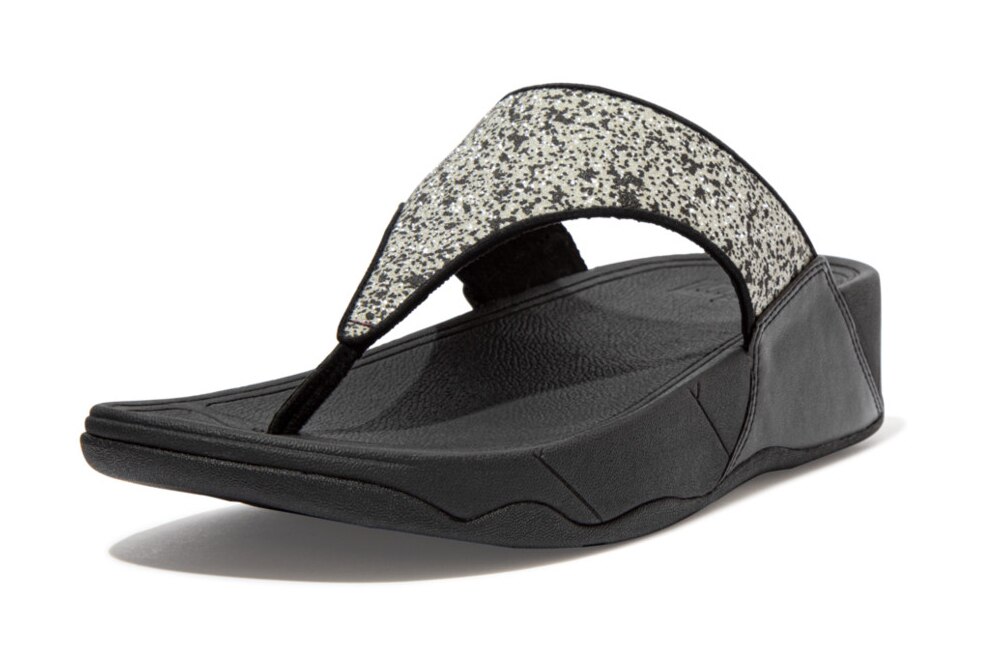 FitFlop Lulu Glitter Splash Original Fit Toe Post Sandal - Online