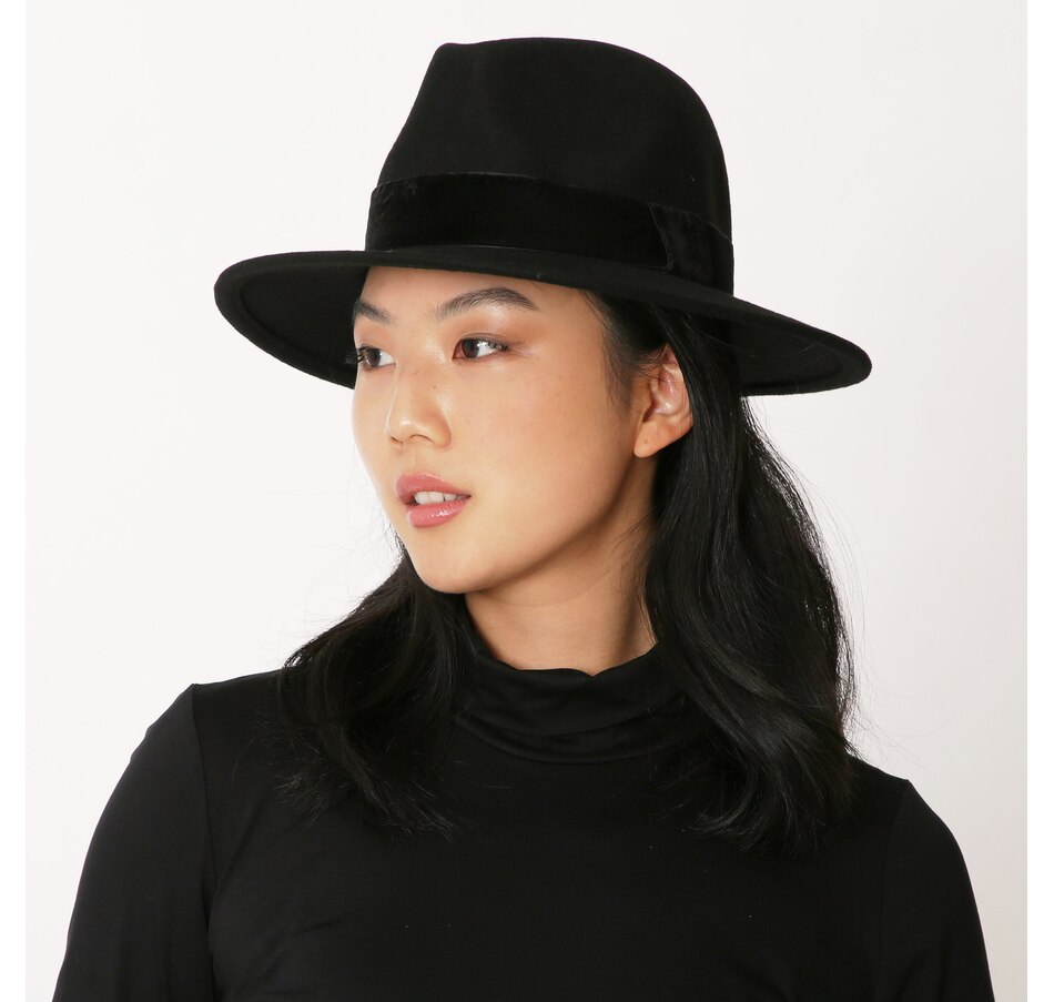 Badgley Mischka Wool Fedora with Velvet Band - TSC.ca display picture 1
