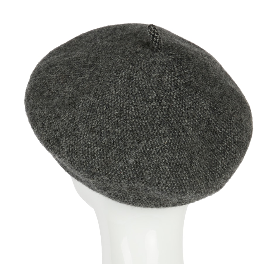 Badgley Mischka Grey‎ Wool Beret 01_39bfbe4d-cfdc-46c8-b615-  main image 4