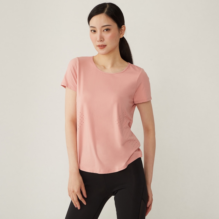 Image 484726_RSE.jpg, Product 484-726 / Price $11.33, Free Flow Lifestyle Short Sleeve Crew Neck Tee with Perforation Detail from Free Flow Lifestyle on TSC.ca's Fashion department