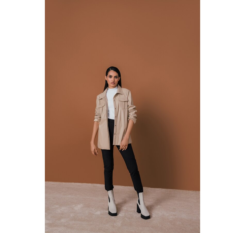 Image 484776_TN.jpg, Product 484-776 / Price $49.33, Hilary MacMillan Leather' Shacket from Hilary MacMillan on TSC.ca's Fashion department