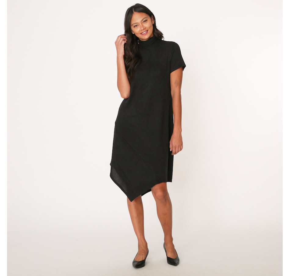 Image 484808_BLK.jpg, Product 484-808 / Price $19.33, Diane Gilman Asymmetric Sweater Dress from DG2 by Diane Gilman on TSC.ca's Fashion department