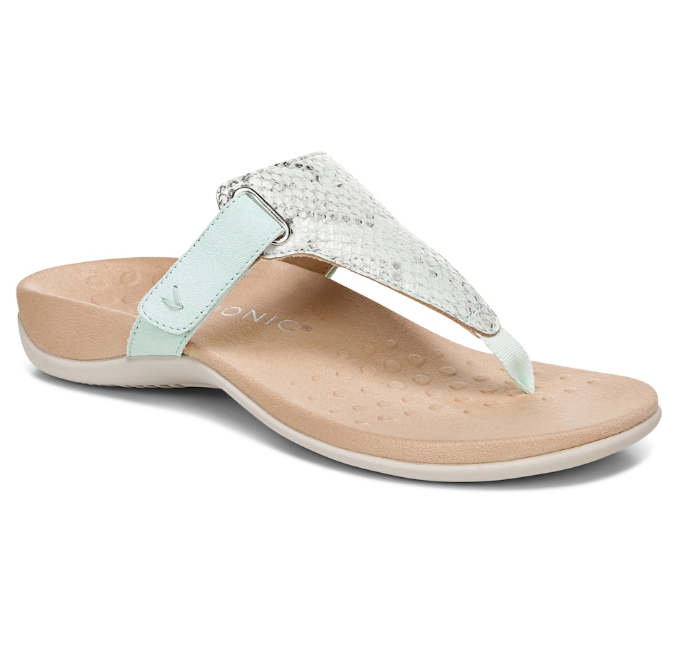 Clothing & Shoes - Shoes - Sandals - Vionic Rest Wanda Emboss Snake T-Strap  Sandal - Online Shopping for Canadians