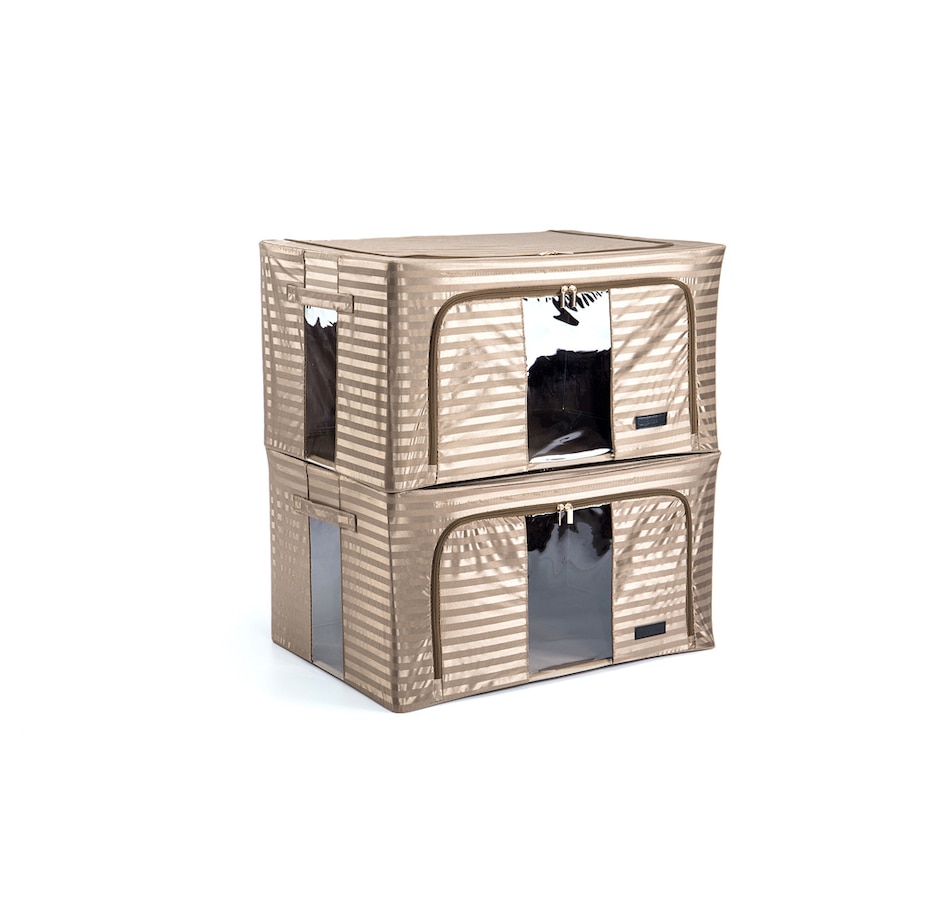 Image 485220_BSP.jpg, Product 485-220 / Price $34.88, OrganizeMe 2 Pack XL Luxe Collapsible Bin from Organizeme on TSC.ca's Home & Garden department