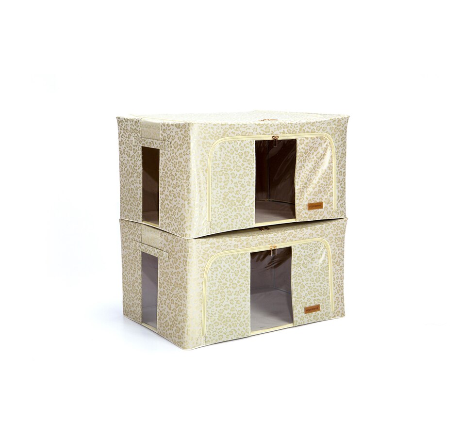 Image 485220_CHEPT.jpg, Product 485-220 / Price $34.88, OrganizeMe 2 Pack XL Luxe Collapsible Bin from Organizeme on TSC.ca's Home & Garden department