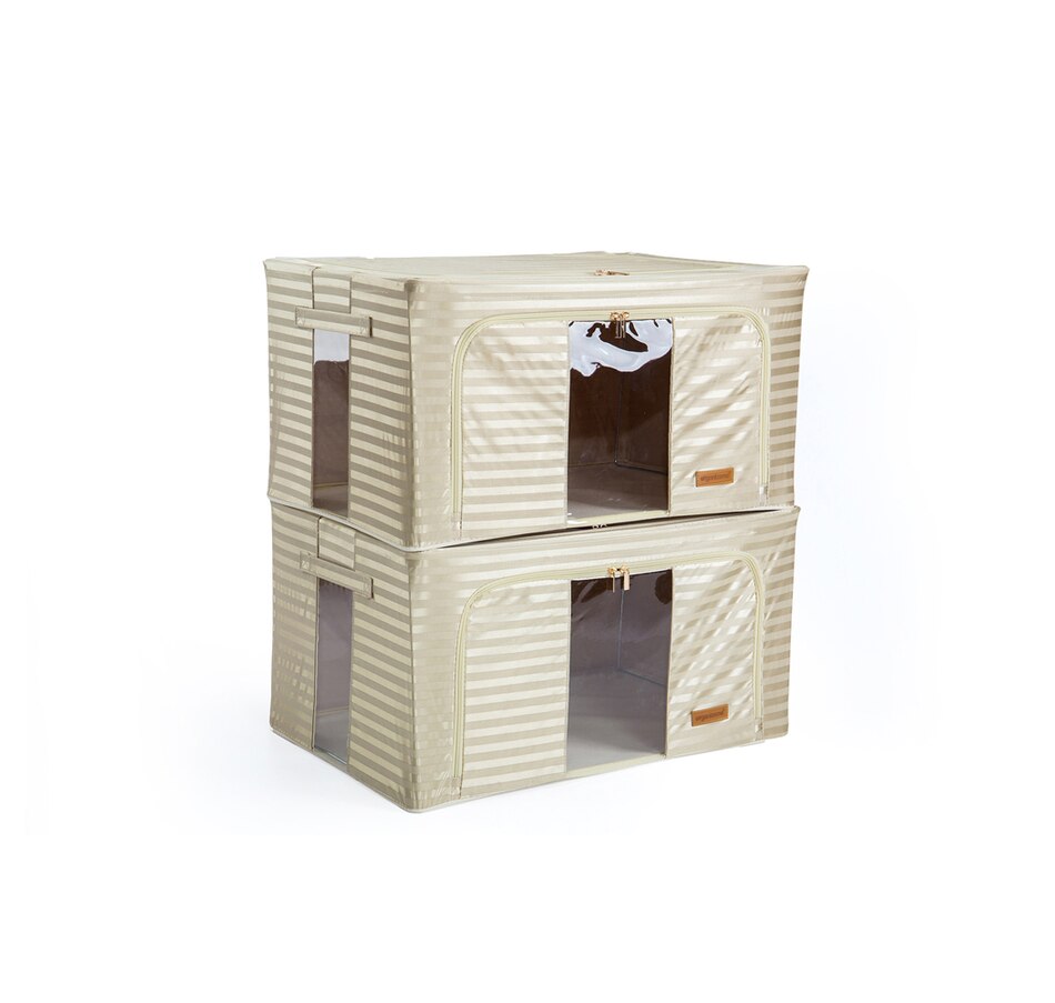 Image 485220_CHPSP.jpg, Product 485-220 / Price $34.88, OrganizeMe 2 Pack XL Luxe Collapsible Bin from Organizeme on TSC.ca's Home & Garden department