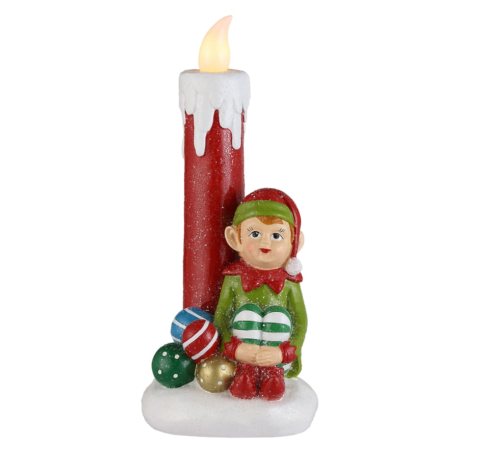 Image 485232_ELF.jpg, Product 485-232 / Price $18.33, Mr. Christmas 12" Nostalgic Figure Candles from Mr. Christmas on TSC.ca's Home & Garden department